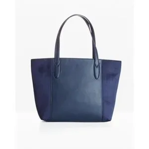 bonprix Großer Shopper im Materialmixblau 0Damen