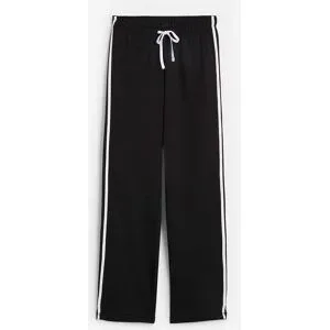 bonprix Sweathose aus Baumwolle, mit Kordelzug, Loose Fit, mit Seitenstreifen