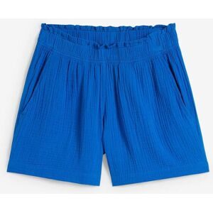 bonprix Musselin-Shorts aus reiner Baumwolleblau 52Damen