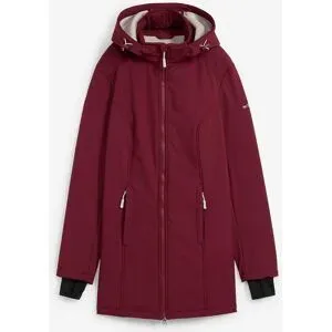 bonprix wasserabweisende Funktions-Softshell-Longjacke, Kuschelfleecerot 54Damen