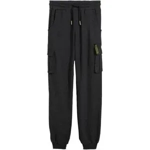 bonprix Jogginghose mit Cargotaschen aus weichem Baumwoll-Mixgrau 152Knaben