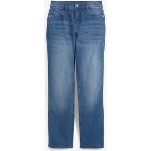 bonprix Loose-Fit Stretch-Jeans mit verstellbarem Bund, Straightblau 140Knaben