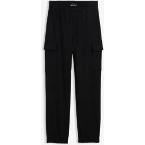 bonprix Cargo-Jogginghose aus reiner Bio-Baumwolleschwarz 164Mädchen