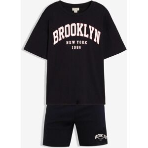 bonprix T-Shirt und Shorts (2-tlg.Set)schwarz 48Herren