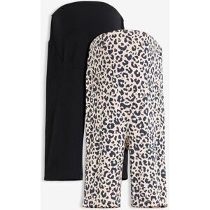 bonprix Umstands-Radlerhosen aus Bio-Baumwolle (2er Pack)schwarz 48Damen