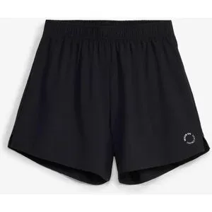 bonprix Ultraleichte Sport-Shorts mit integrierter Radlerhose 2-in1, schnelltrocknendschwarz 56Damen