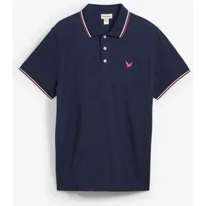 bonprix Piqué-Poloshirt aus reiner Bio-Baumwolleblau 60Herren