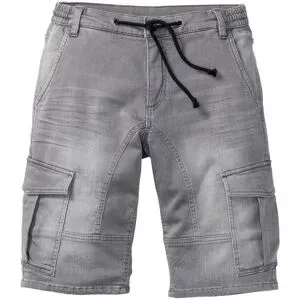 bonprix Bermudas aus Baumwolle und Polyester, mit Used-Effekt, regular fit