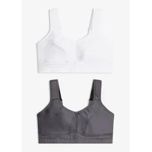 bonprix Sport-BH mit mittlerem Halt (2er Pack)grau 75Damen