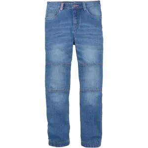 bonprix Regular Fit Stretch-Jeans mit verstärkter Kniepartie, Straightblau 176Knaben