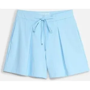 bonprix Ultraleichte Sport-Shorts mit Zierfalten, schnelltrocknend?blau 40Damen