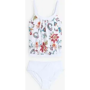 bonprix Oversize-Tankini (2-tlg.Set)  mit verstellbaren Trägernweiß 40Damen