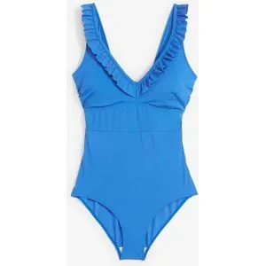 bonprix Badeanzug mit Volantsblau 42Damen