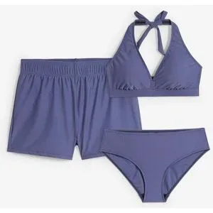 bonprix Bikini und Badeunterteil (3-tlg.Set)blau 44Damen