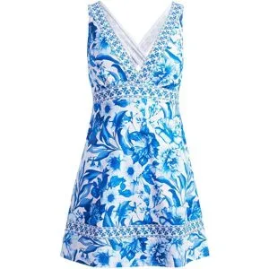 bonprix Badekleid mit V-Ausschnittweiß 38Damen
