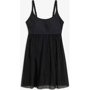 bonprix Badekleid mit Meshschwarz 56Damen
