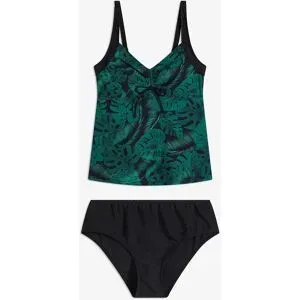 bonprix Tankini (2-tlg. Set) mit Raffungschwarz 42Damen