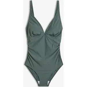 bonprix Light Shape-Badeanzug mit V-Ausschnittgrün 42Damen