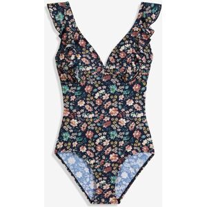 bonprix Light Shape-Badeanzug mit Volantsblau 44Damen