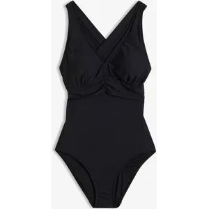 bonprix Light Shape-Badeanzug mit gekreuzten Trägernschwarz 46Damen