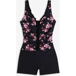 bonprix Light Shape-Badeanzug mit Beinschwarz 42Damen