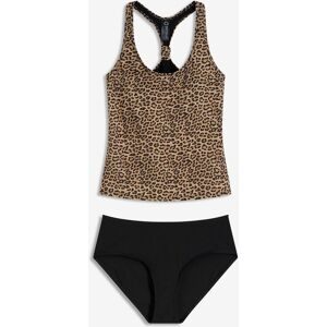bonprix Tankini mit spezieller Rückenlösung (2-tlg.Set)schwarz 48Damen