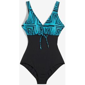 bonprix Badeanzug mit V-Ausschnittschwarz 54Damen