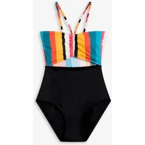 bonprix Bandeau-Badeanzugschwarz 42Damen