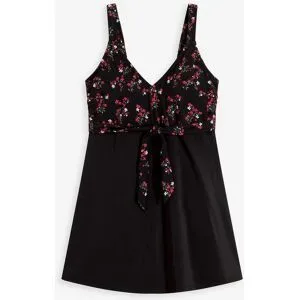bonprix Badekleid mit Bindebandschwarz 42Damen