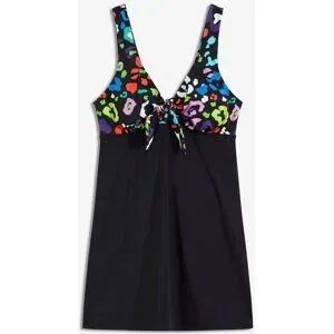 bonprix Badekleid mit kleiner Schleifeschwarz 56Damen