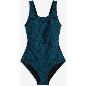 bonprix Medium Shape-Badeanzug rundum bedrucktblau 40Damen