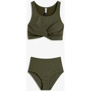 bonprix Bustier-Bikini in Wickeloptik (2-tlg.Set)grün 42Damen
