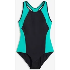 bonprix Schnelltrocknender Sport-Badeanzug mit Racerbackschwarz 52Damen
