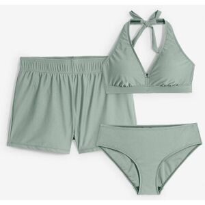 bonprix Bikini und Badeunterteil (3-tlg.Set)grau 46Damen