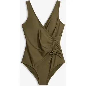 bonprix Light Shape-Badeanzug mit Raffunggrün 56Damen