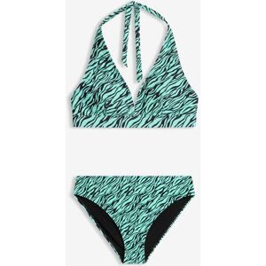 bonprix Neckholder-Bikini mit hohem Beinausschnitt schnell trocknend (2-tlg.Set)grün 40Damen