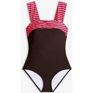 bonprix Medium Shape-Badeanzug mit breiten Trägernbraun 42Damen