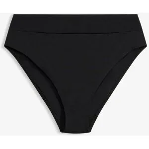 bonprix schnell trocknende Highwaist-Bikinihose mit höherem Beinausschnittschwarz 36Damen