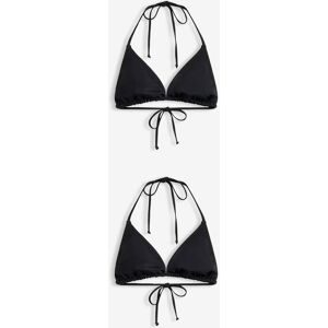 bonprix Triangel-Bikinioberteil (2er Pack)schwarz 42Damen