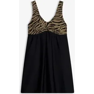 bonprix Badekleid mit glänzendem Materialschwarz 46Damen
