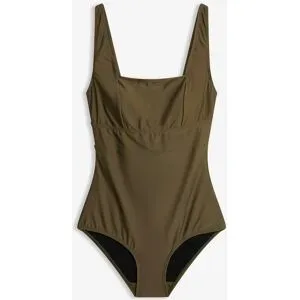bonprix Light Shape-Badeanzug mit eckigem Ausschnittgrün 42Damen