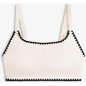 bonprix Bustier-Bikinioberteil mit Stickereiweiß 46Damen