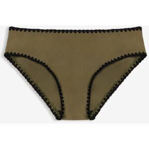 bonprix Bikinihose mit Stickereigrün 46Damen