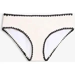 bonprix Bikinihose mit Stickereiweiß 52Damen