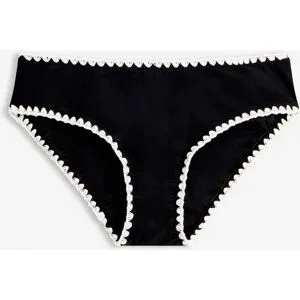 bonprix Bikinihose mit Stickereischwarz 56Damen