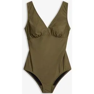 bonprix Medium Shape-Badeanzug mit V-Ausschnittgrün 42Damen