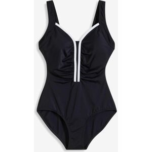 bonprix Badeanzug 1 Stk. sportlicher Stil, mit kontrastfarbener Paspel, mit Elasthan-Anteil