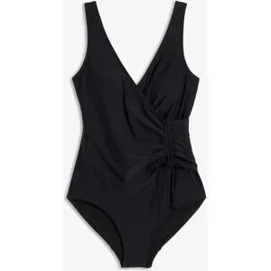 bonprix Light Shape-Badeanzug mit Raffungschwarz 46Damen