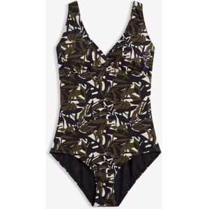 bonprix Medium Shape-Badeanzug mit V-Ausschnittschwarz 46Damen