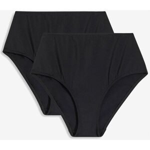 bonprix Highwaist-Bikinihose (2er Pack)schwarz 44Damen